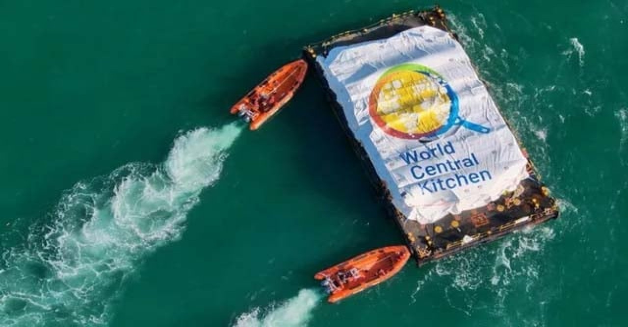 This is the first relief ship to reach the coast of Gaza