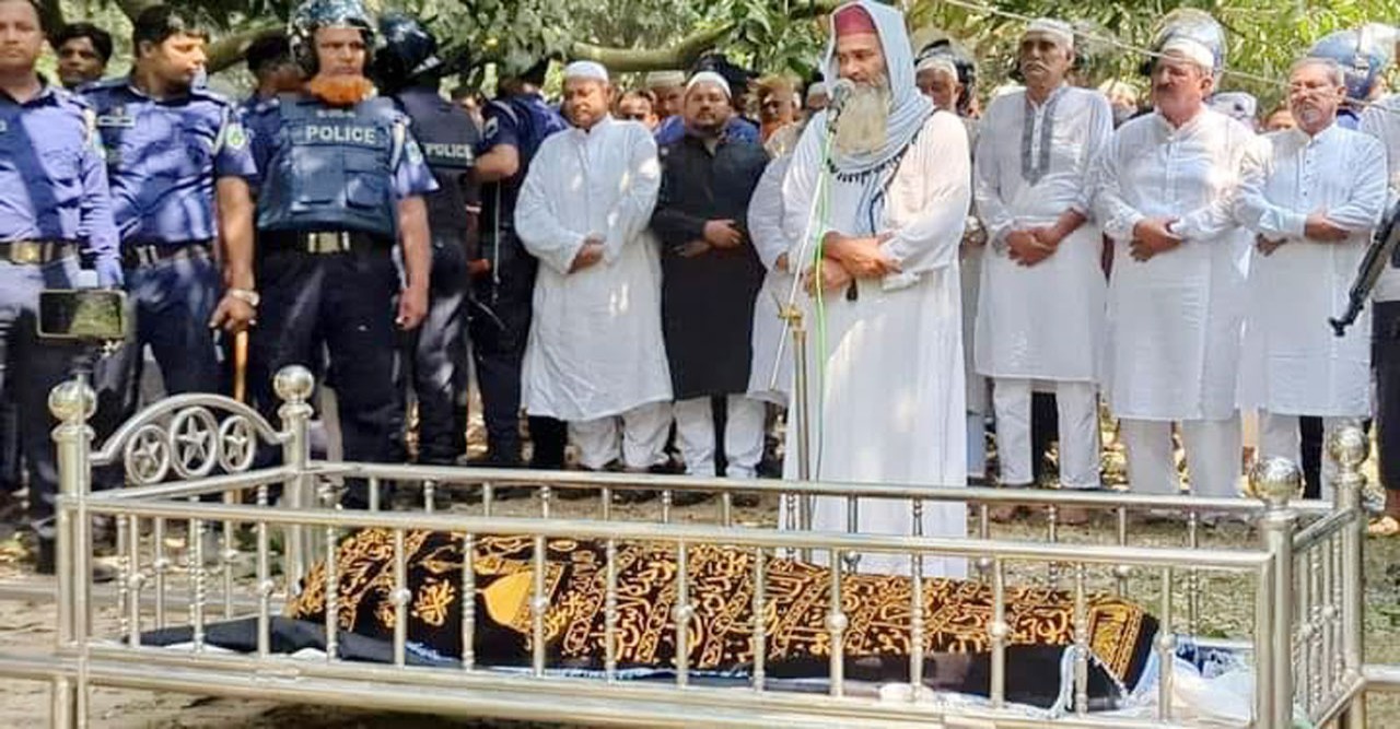 BNP leader Chand attends his mother's funeral after being released on parole