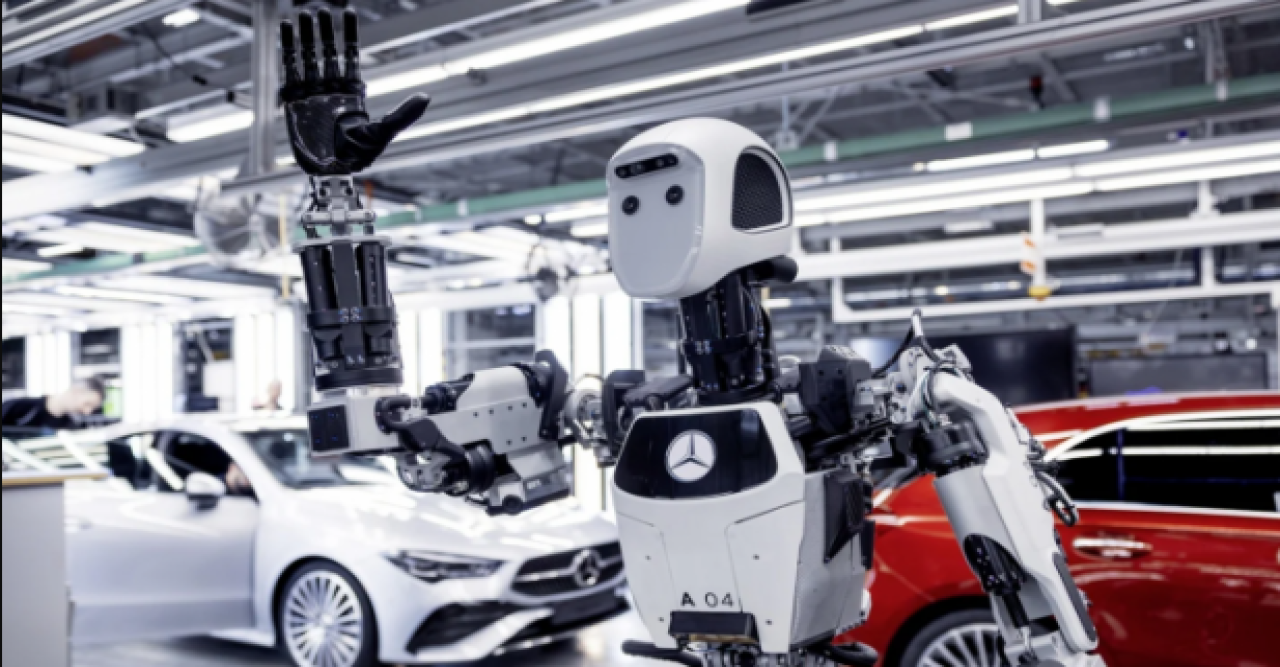 Mercedes will use humanoid robots in car manufacturing factories.