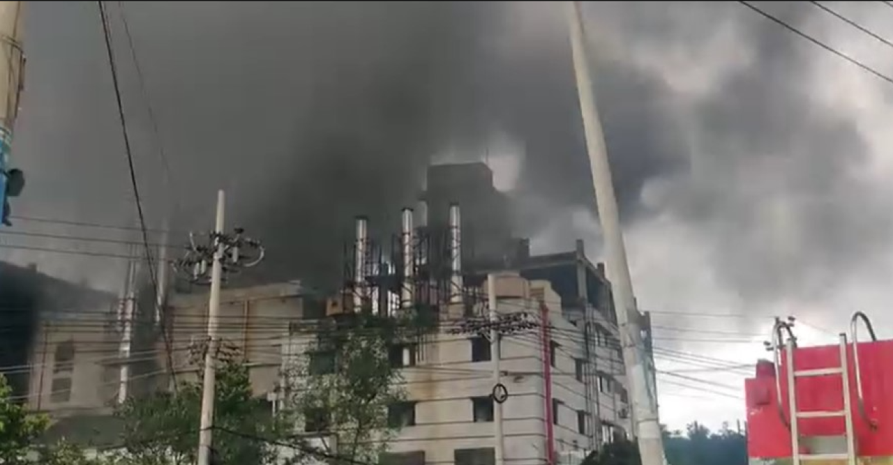 The Gazi Tire Factory fire is still not under control